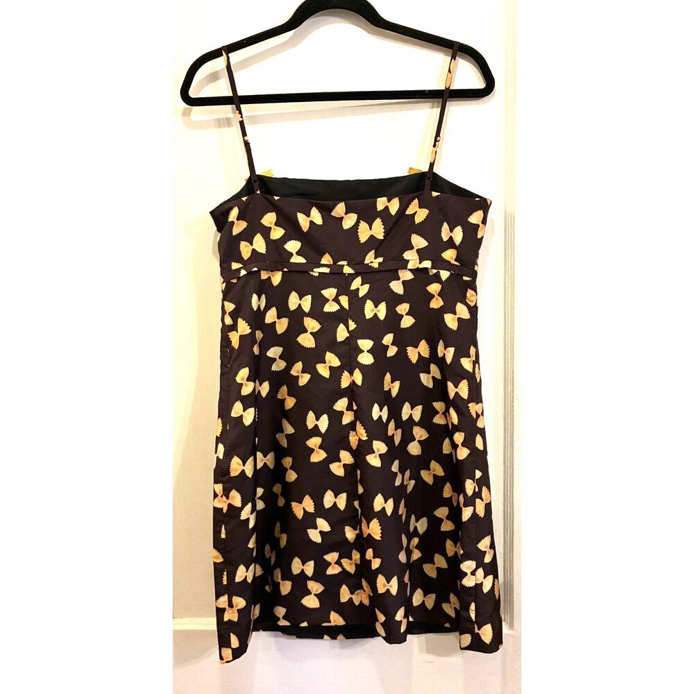 Rachel Antonoff Black Pasta Bow Mini Dress Women's Size 8 - Picture 7 of 10